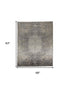4' X 5' Tan And Gray Oriental Distressed Area Rug